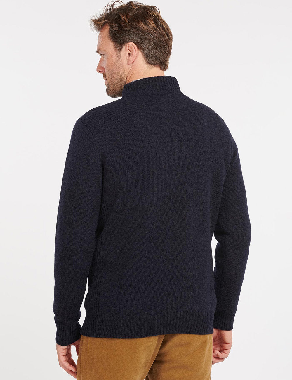 Barbour Nelson Essential 1/2 Zip Jumper - Navy