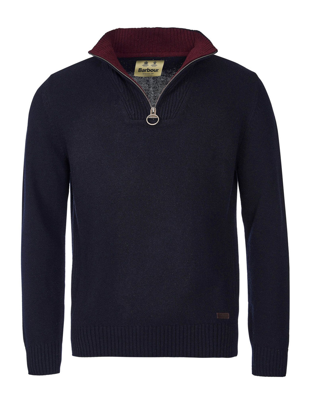 Barbour Nelson Essential 1/2 Zip Jumper - Navy