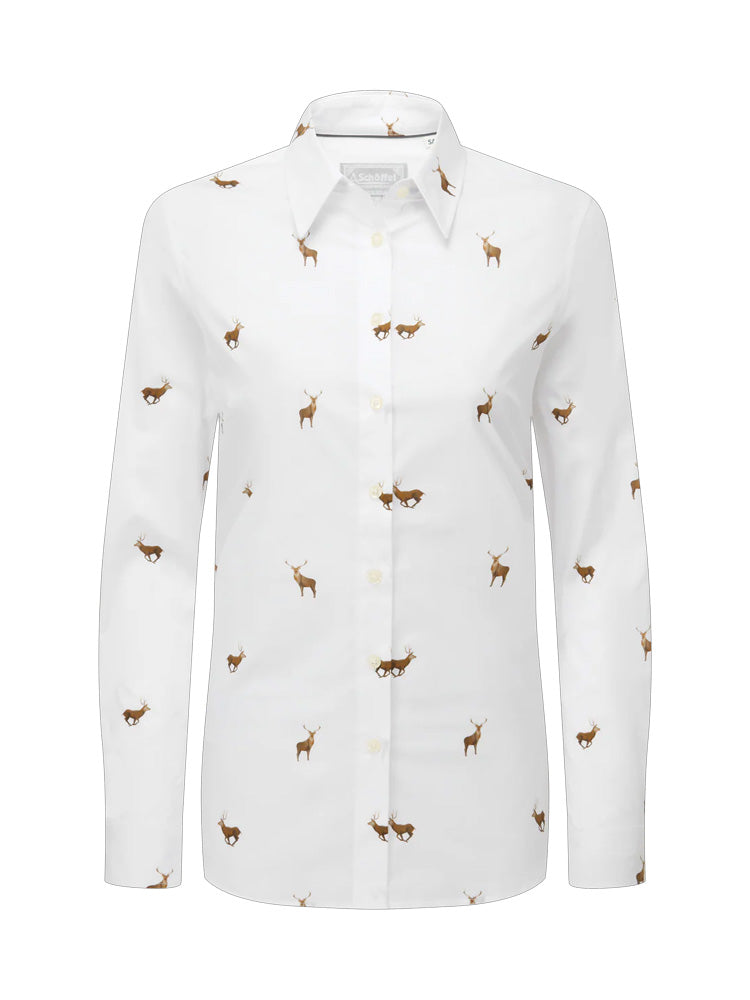 Schoffel Norfolk Shirt Stag Print