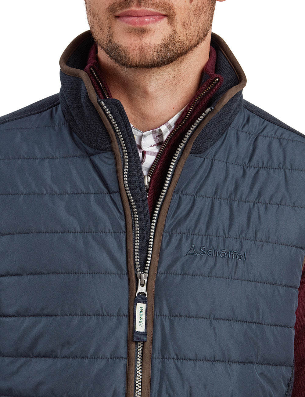 Schoffel Oakham Hybrid Gilet - Petrol Blue