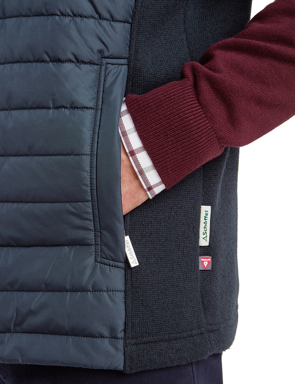 Schoffel Oakham Hybrid Gilet - Petrol Blue