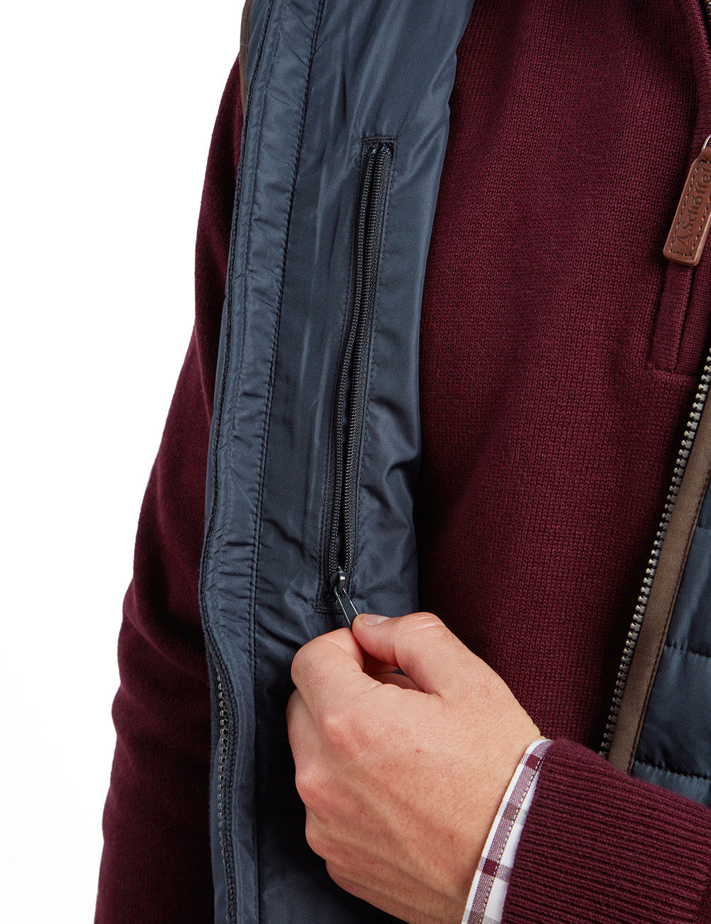 Schoffel Oakham Hybrid Gilet - Petrol Blue