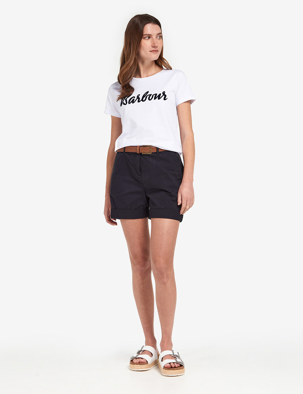Barbour Otterburn T-Shirt - White/Navy