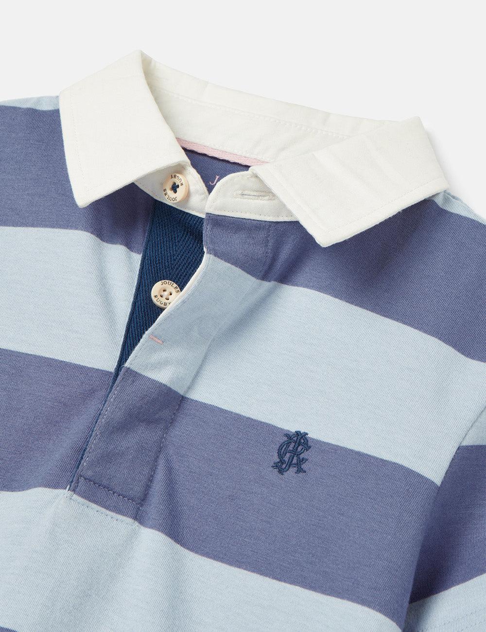 Joules Ozzy Stripe Polo Shirt - Blue Stripe