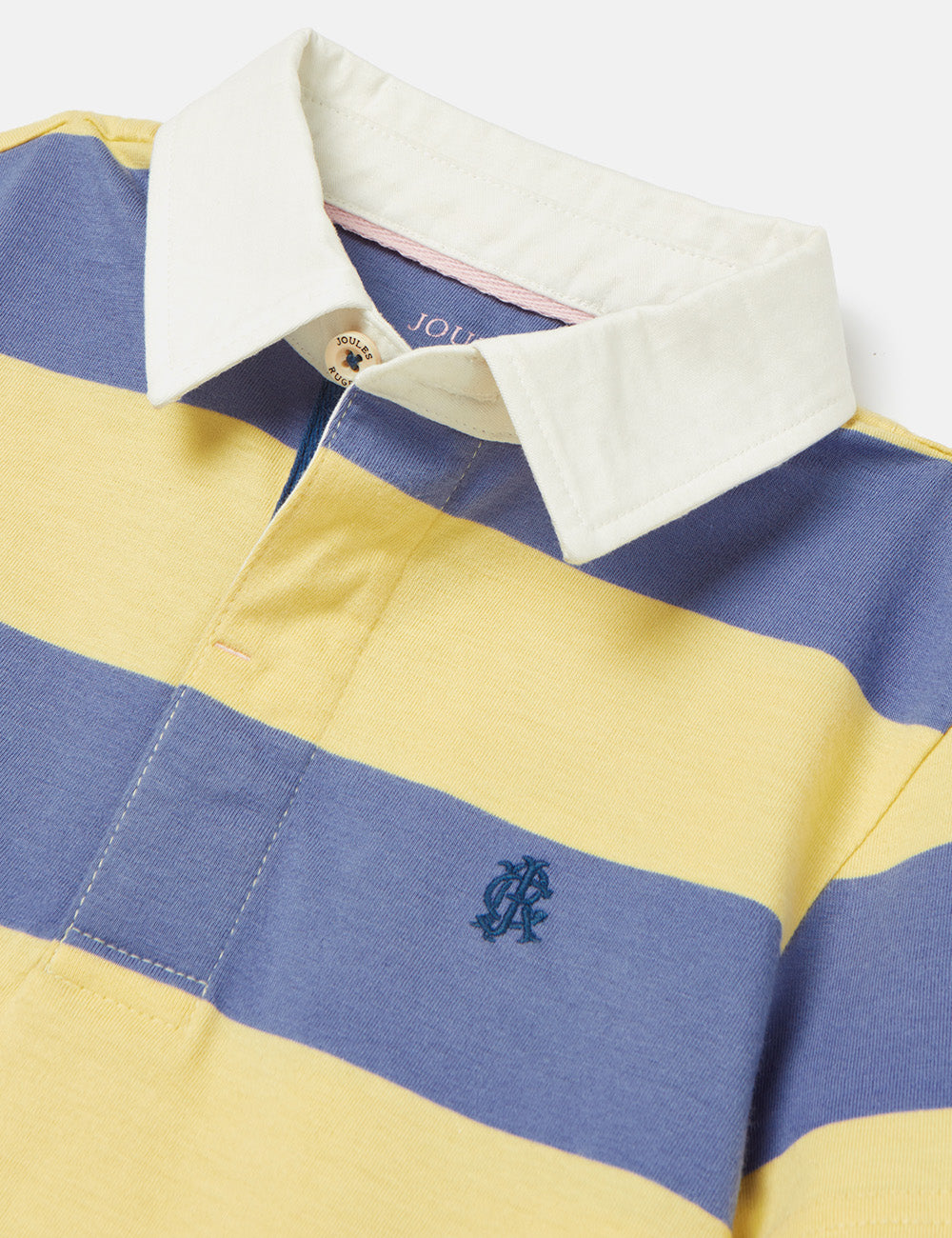 Joules Ozzy Stripe Polo Shirt - Yellow Stripe
