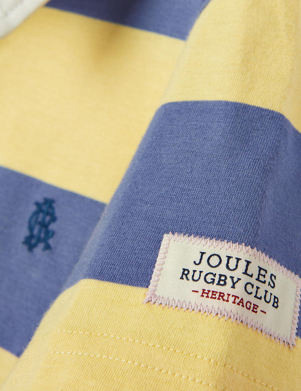 Joules Ozzy Stripe Polo Shirt - Yellow Stripe