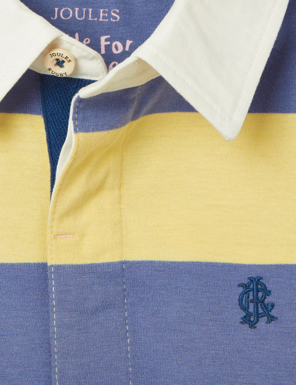 Joules Ozzy Stripe Polo Shirt - Yellow Stripe