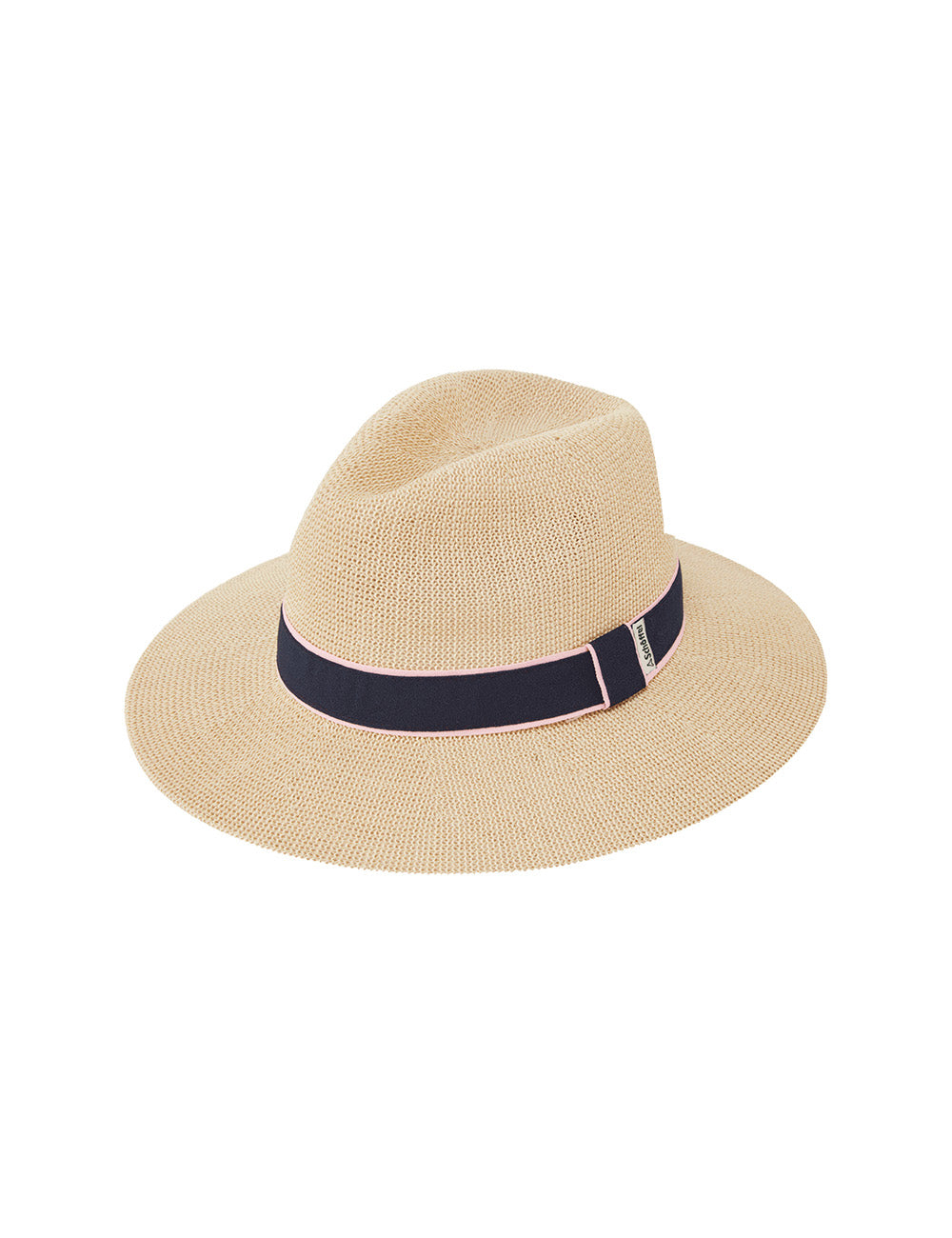 Schoffel Porth Hat - Navy/Pink Stripe