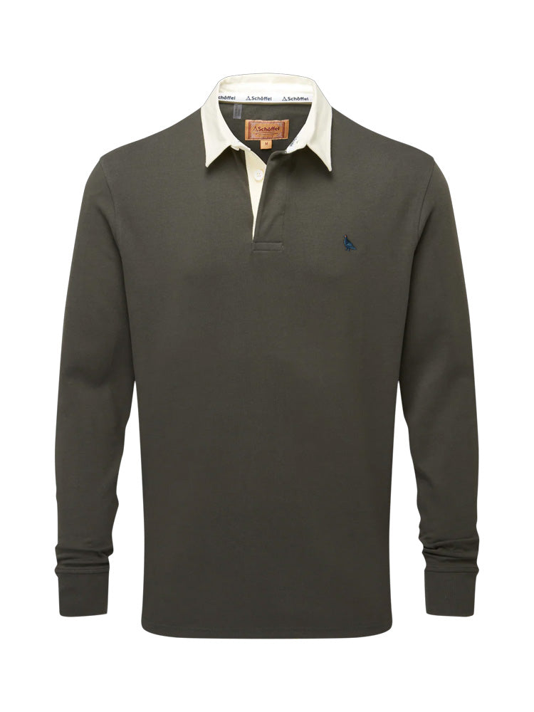 Schoffel Porthallow Rugby Shirt Peat Green