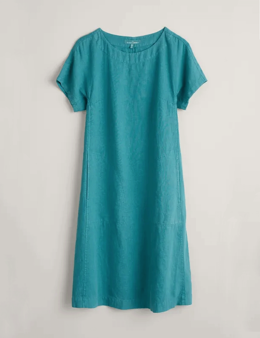 Seasalt's Primary Dress in Poseidon on a grey background