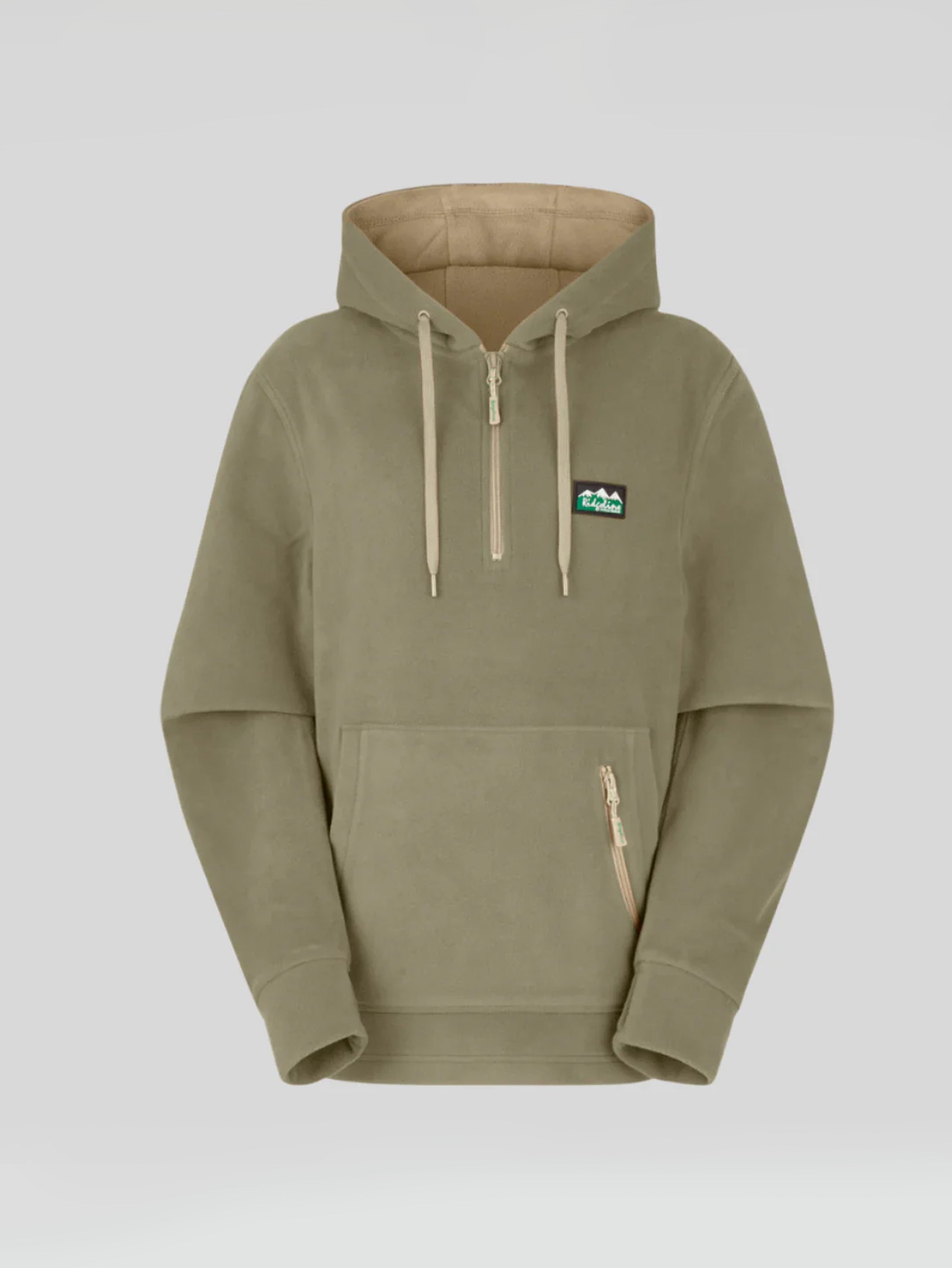 Ridgeline Womens Ballistic Fleece Hoodie - Khaki Green