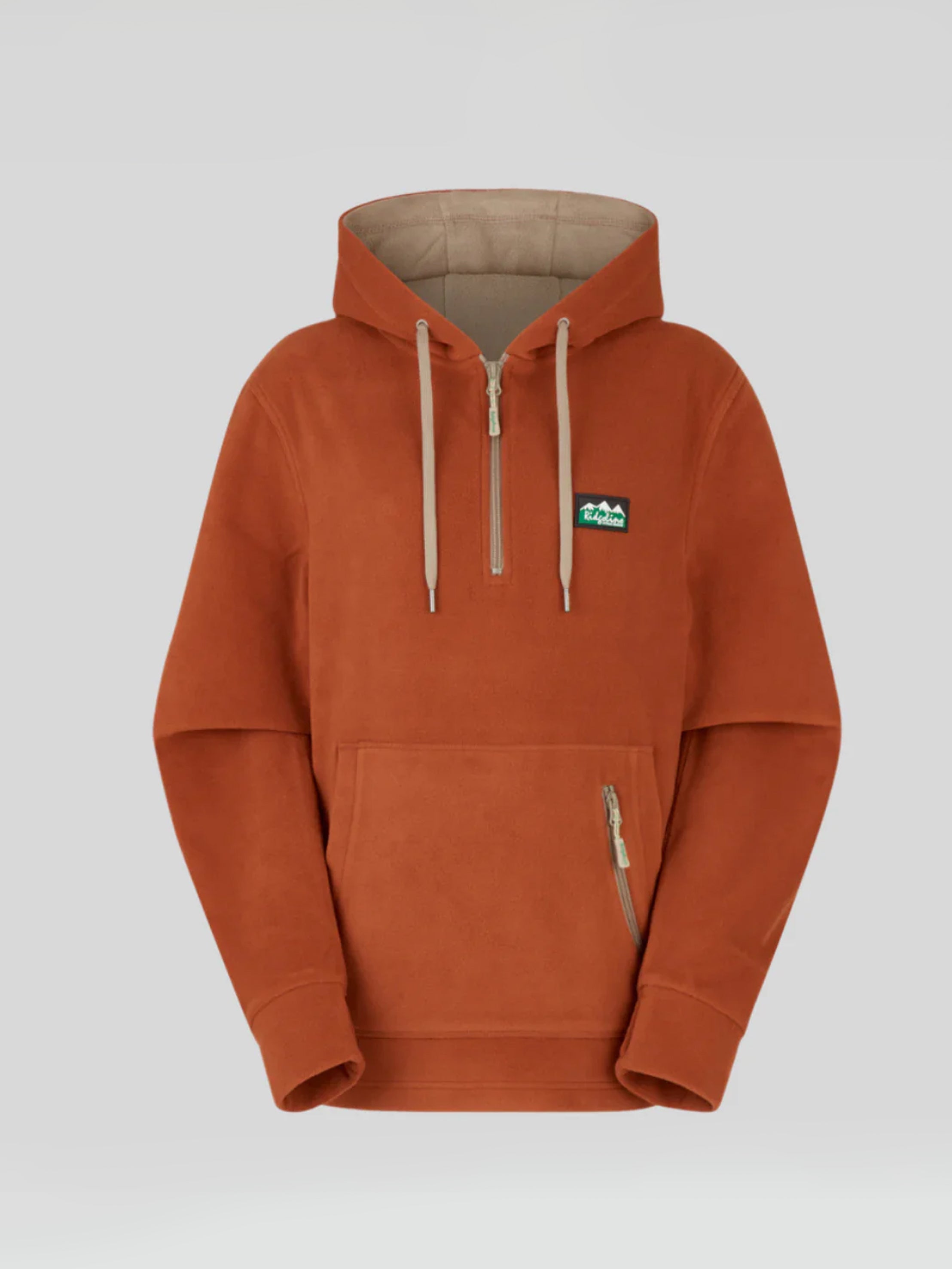 Ridgeline Womens Ballistic Fleece Hoodie - Russet