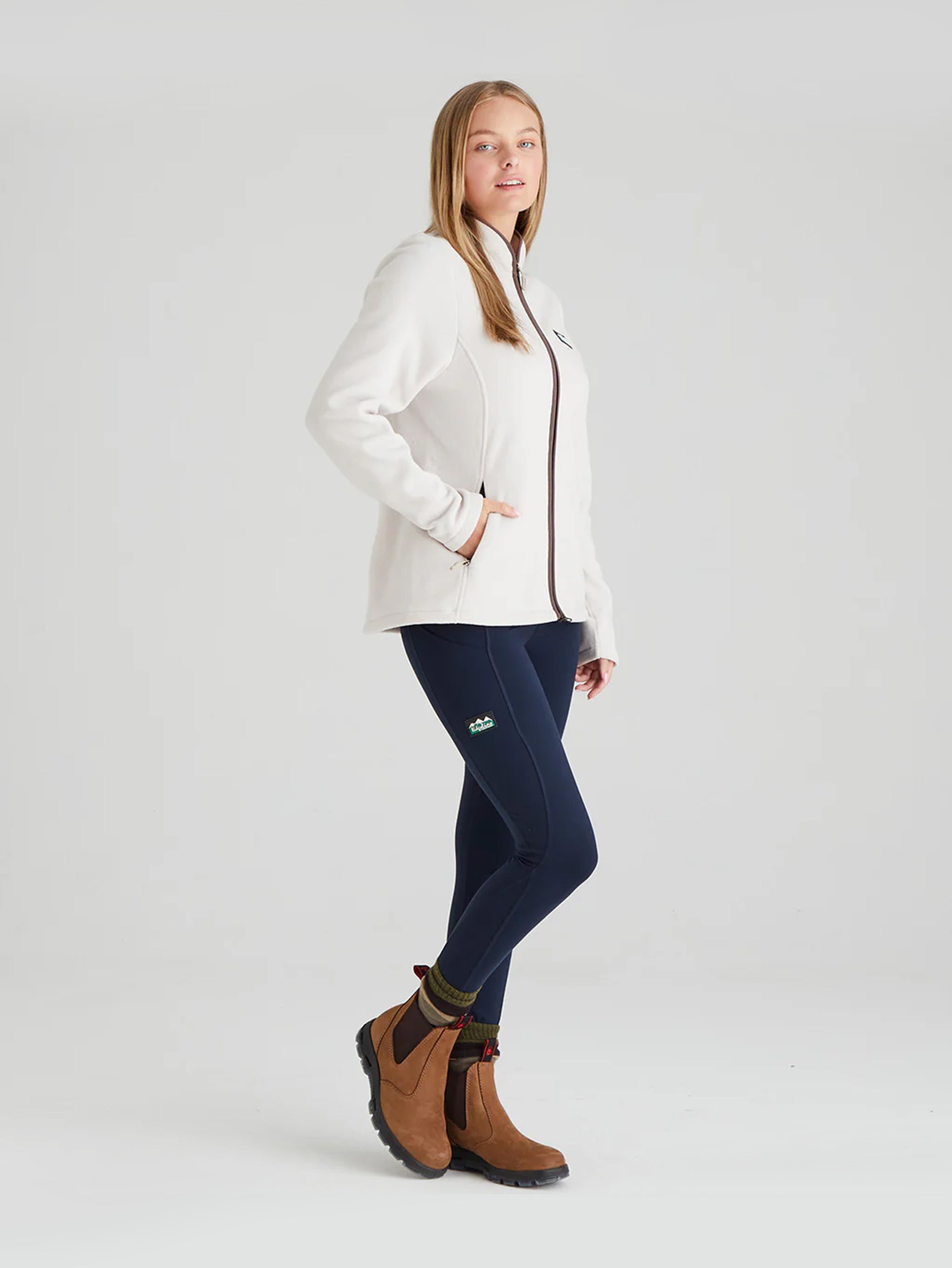 Ridgeline Womens Brenna Fleece Jacket - Stone