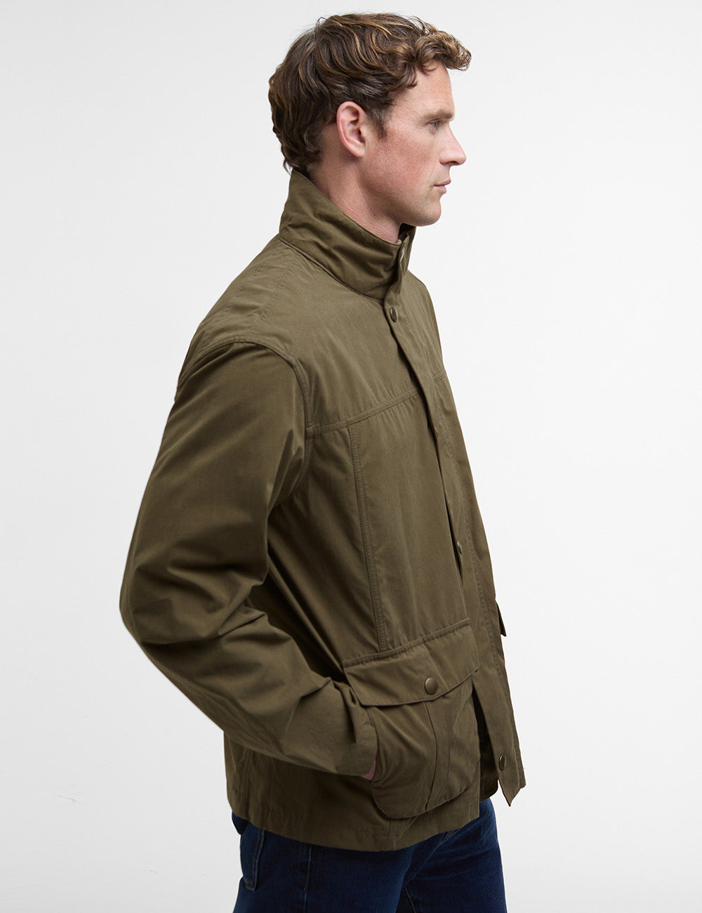 Barbour Sander Casual Jacket - Dark Sand