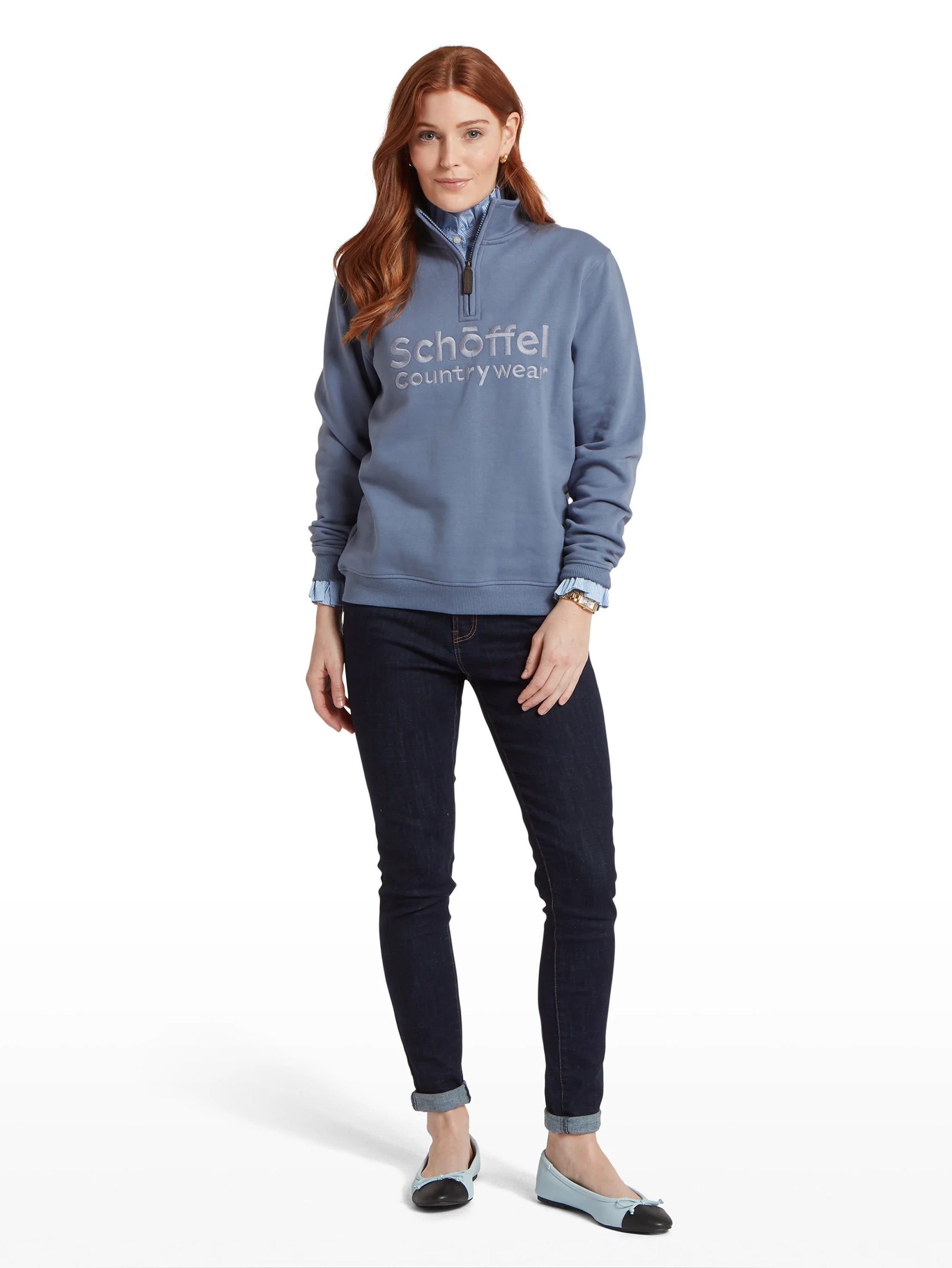 Schoffel St Issey Sweatshirt Storm Blue