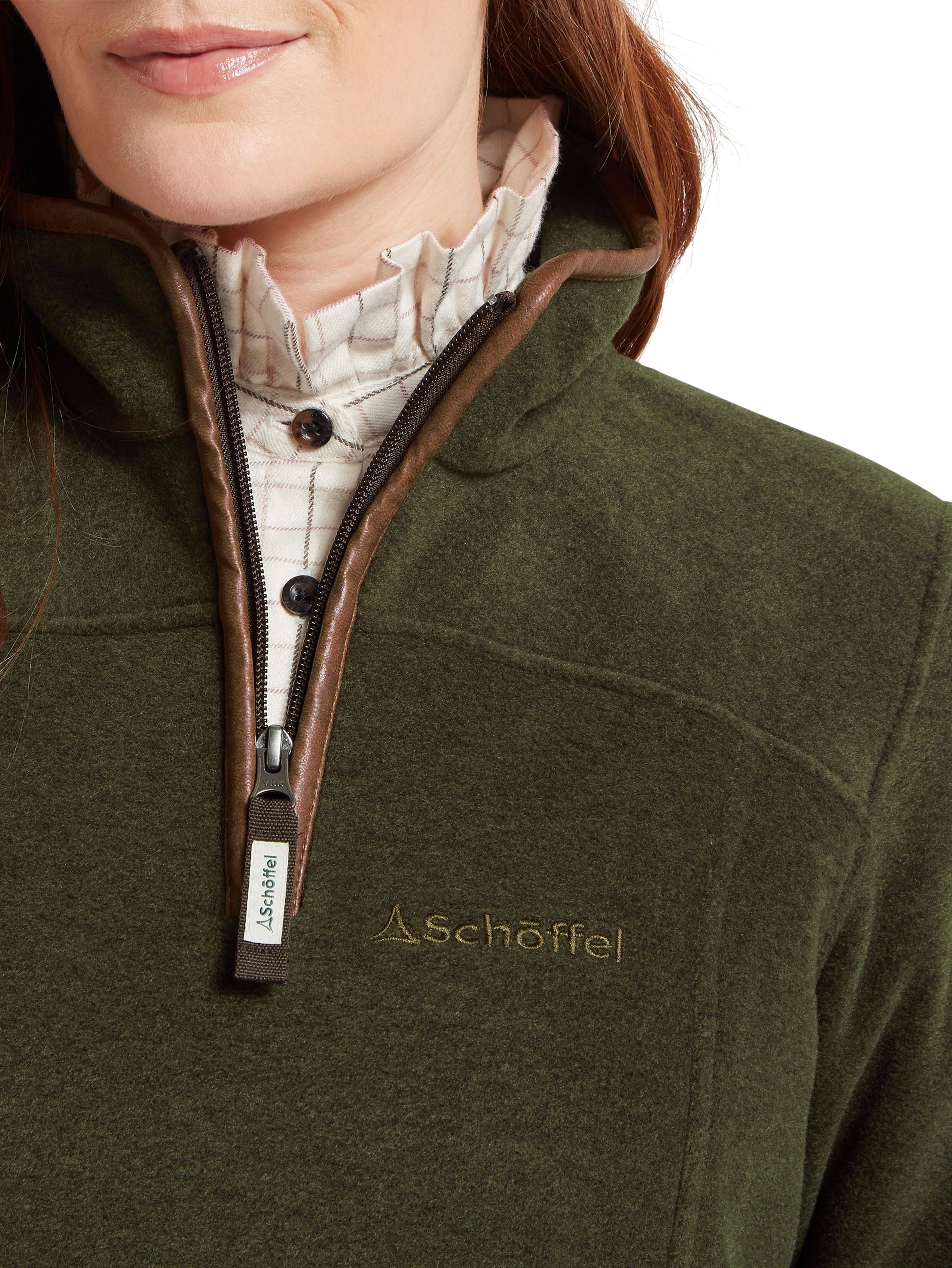 Schoffel Tilton 1/4 Zip Fleece Dark Olive