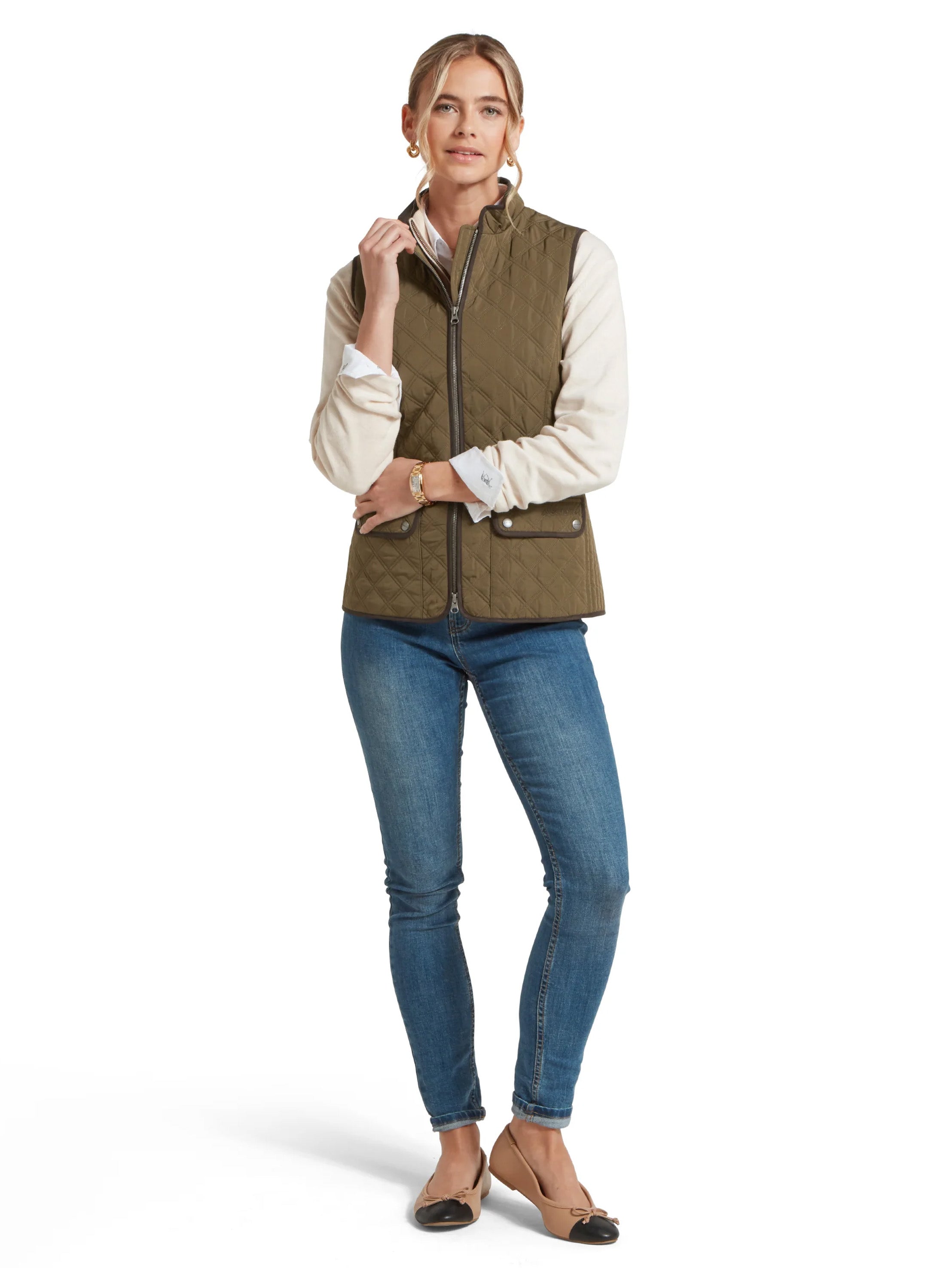 Schoffel Womens Quilt Gilet Olive