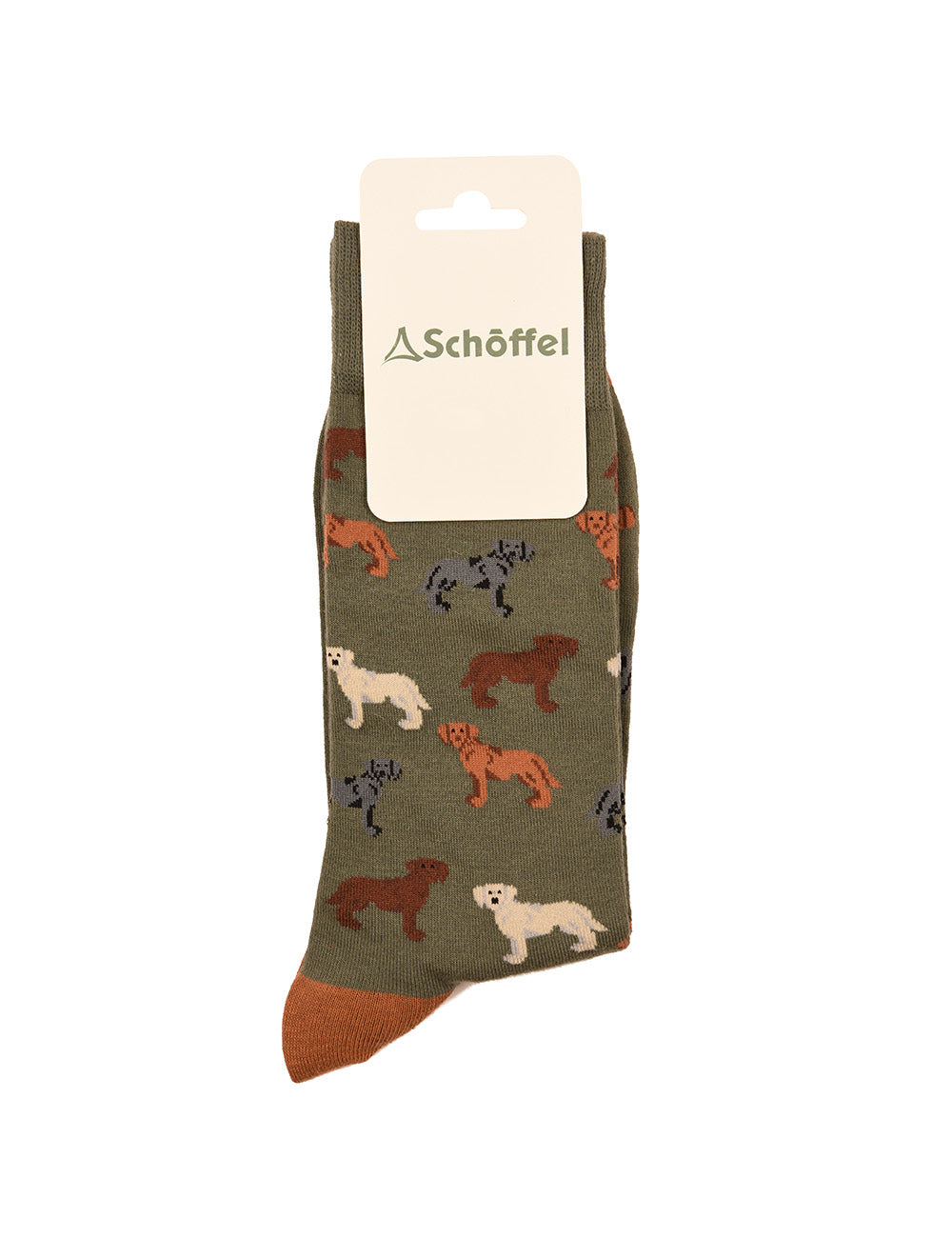Schoffel Cotton Socks - Olive Labrador