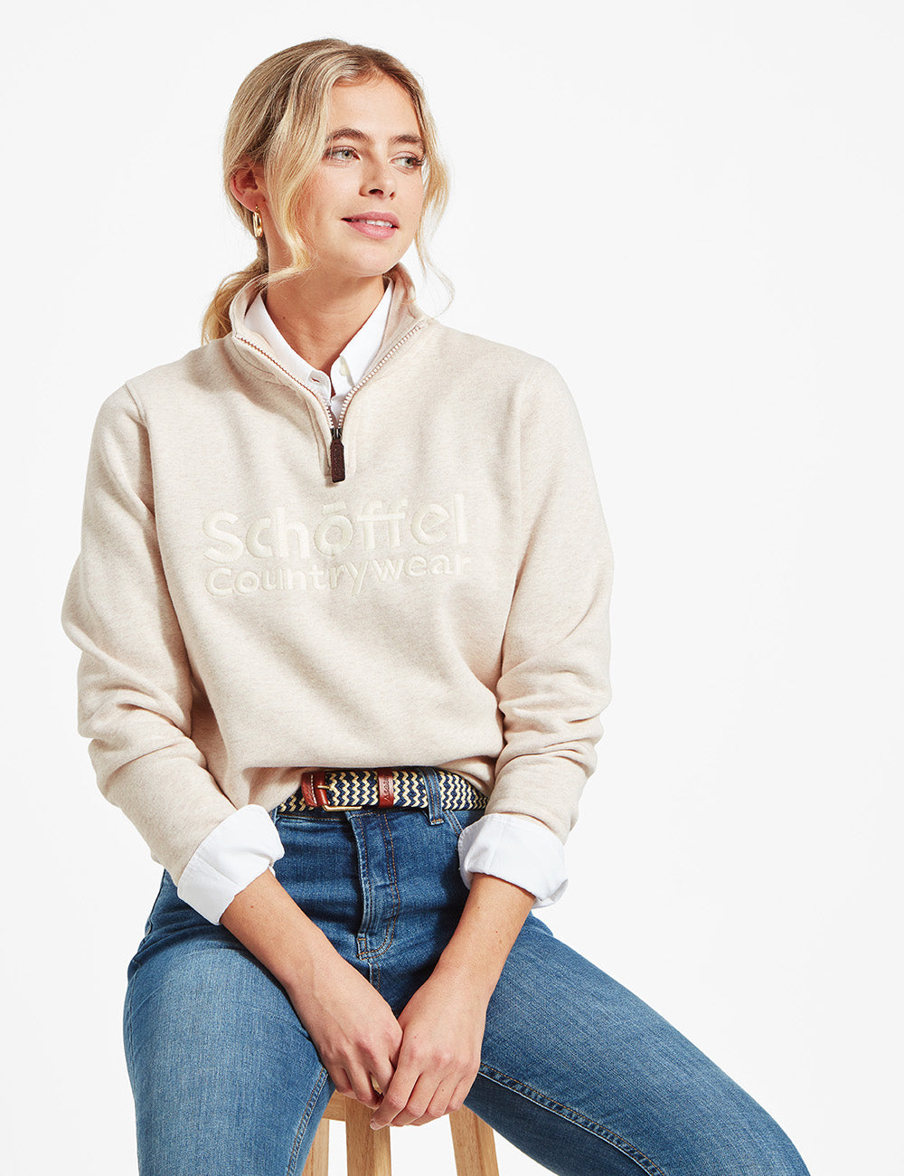 Schoffel St Issey Sweatshirt - Oat Marl