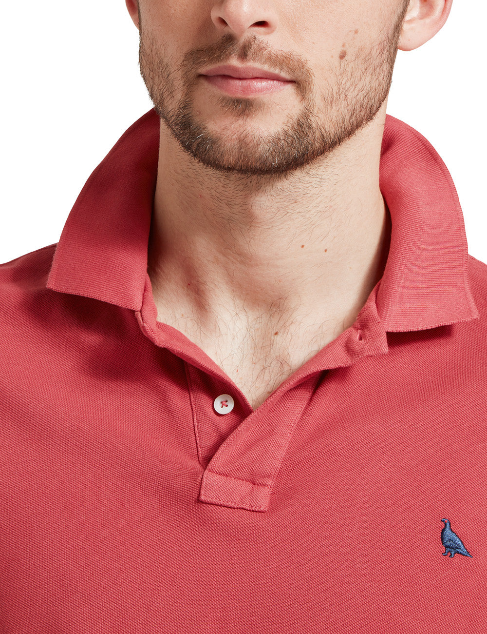 Schoffel St. Ives Garment Dyed Polo Shirt - Slate Red