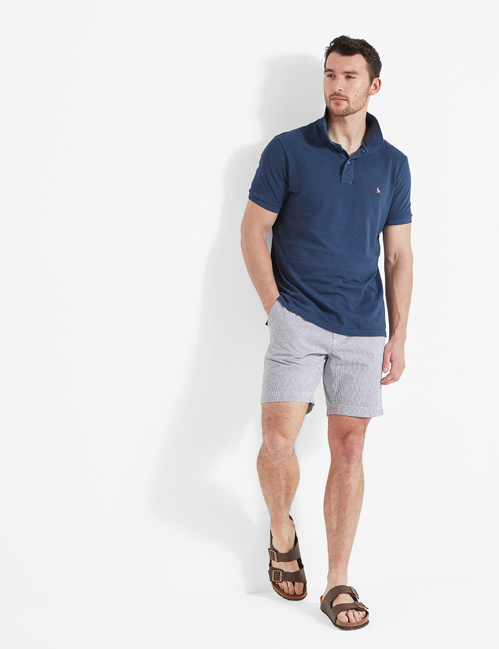 Schoffel St. Ives Garment Dyed Polo Shirt - French Navy