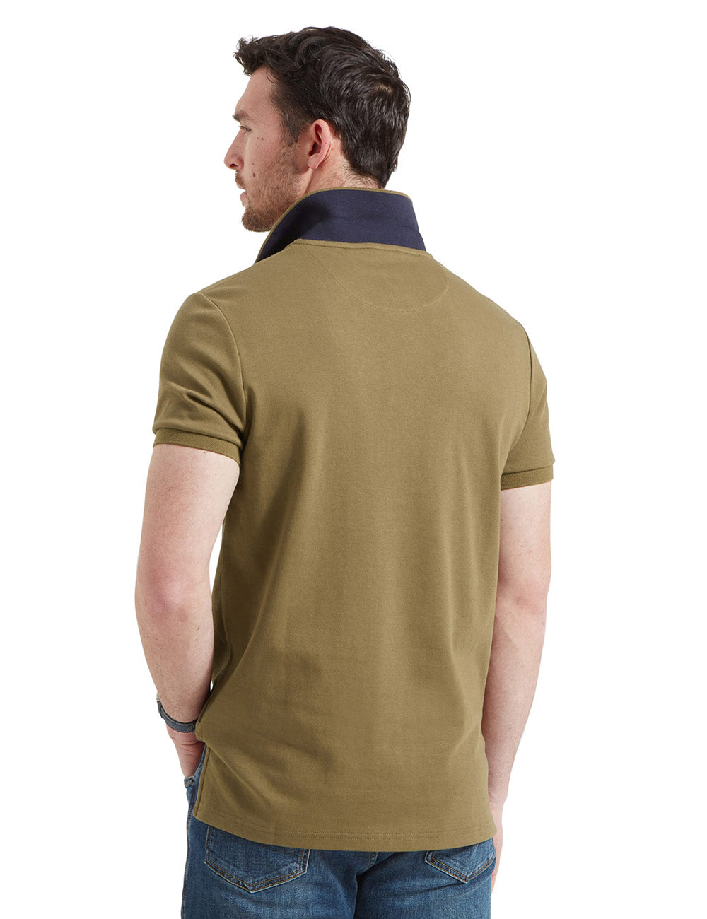Schoffel St. Ives Jersey Polo Shirt - Dark Khaki Green