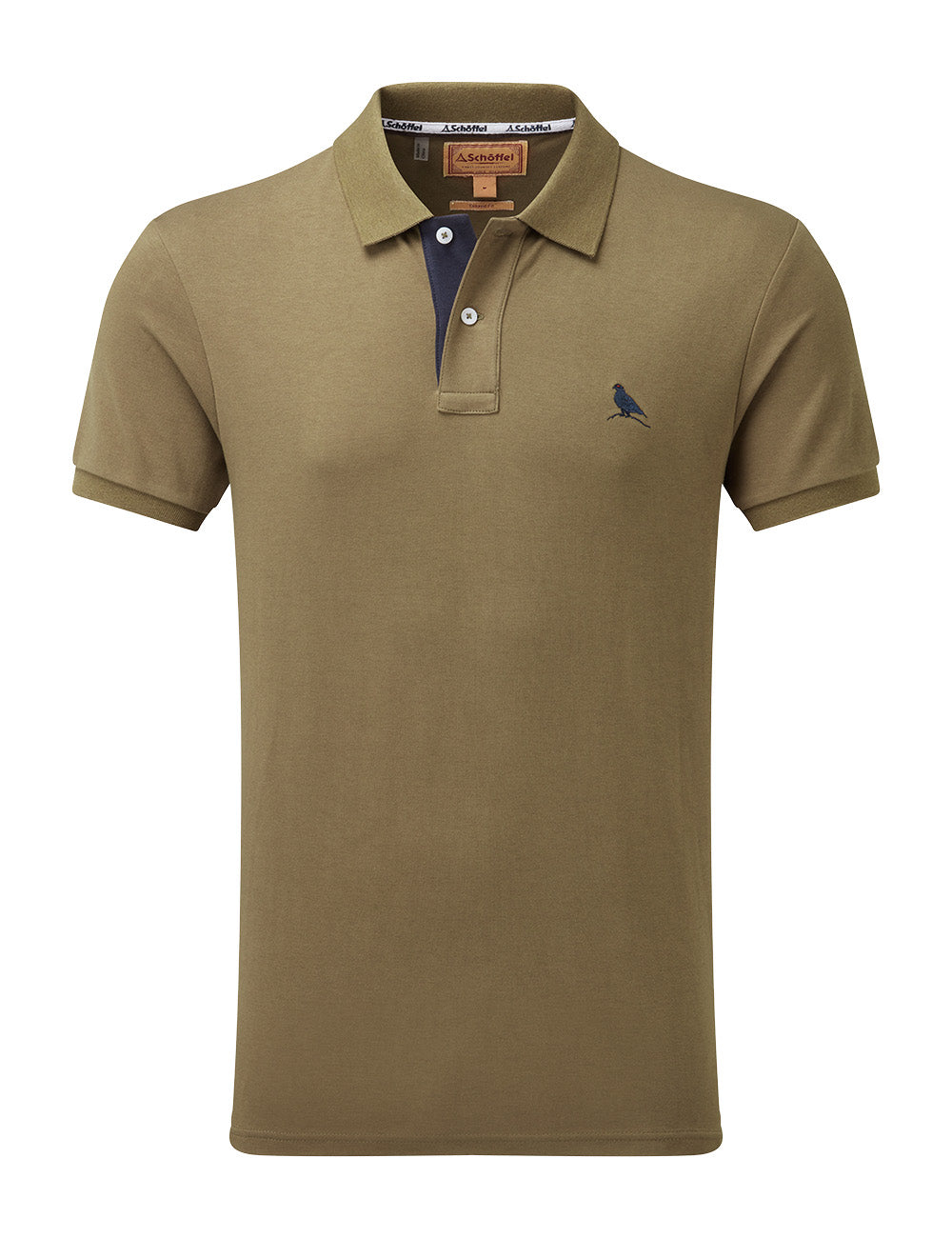 Schoffel St. Ives Jersey Polo Shirt - Dark Khaki Green