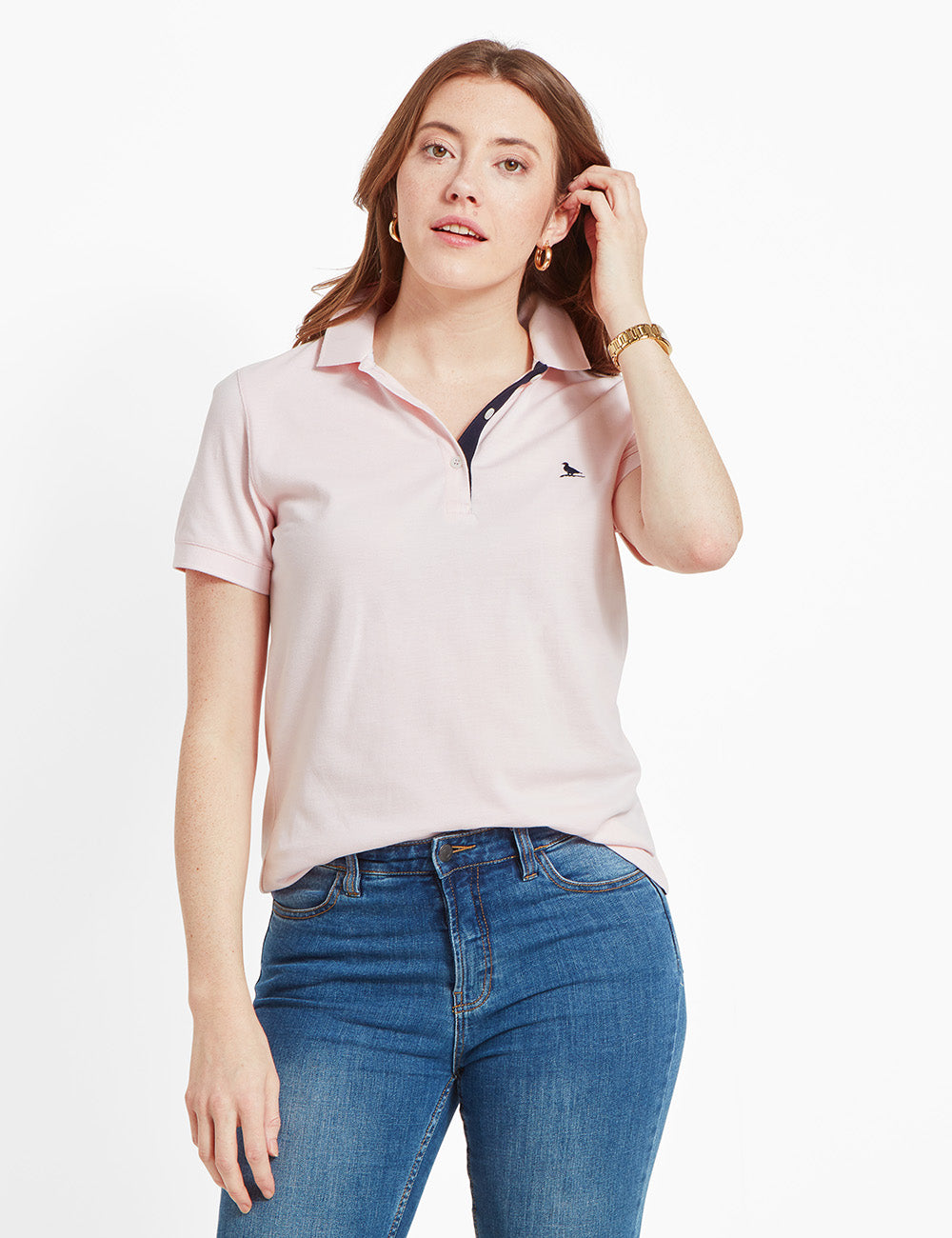 Schoffel St. Ives Polo Shirt - Pale Pink