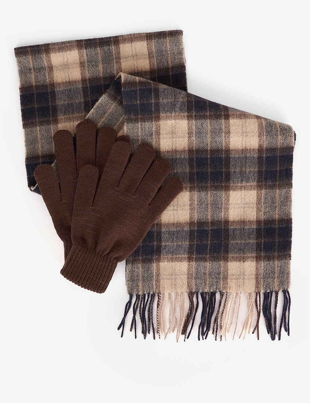 Barbour glove store and scarf set