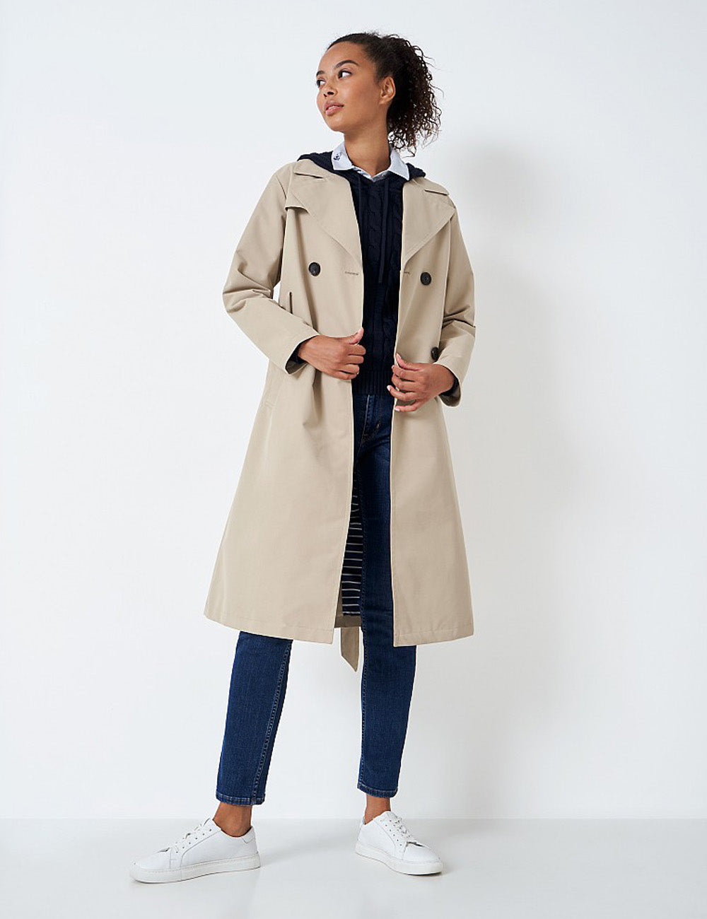 Crew Clothing Trench Coat - Camel