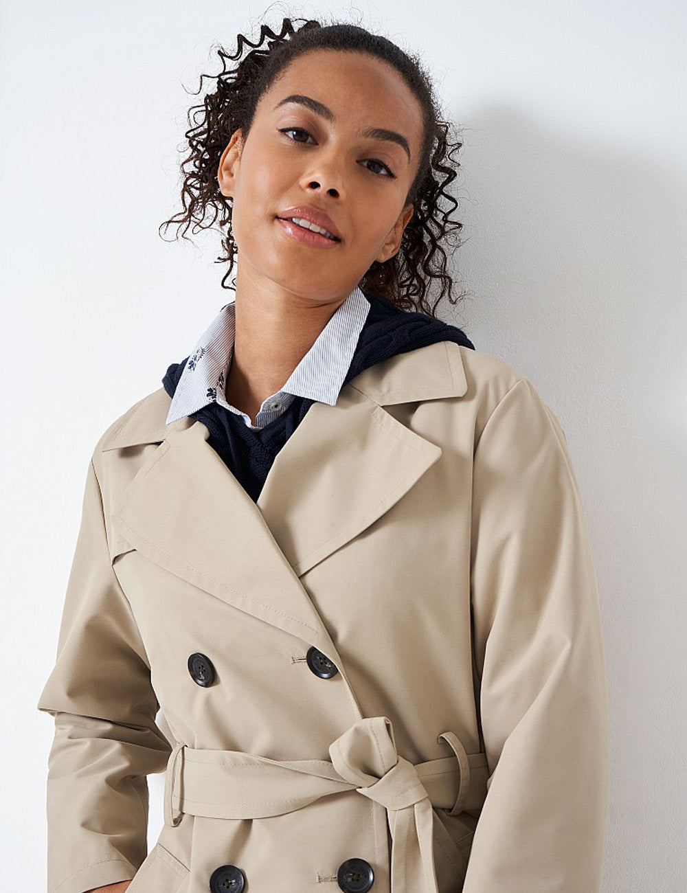 Crew Clothing Trench Coat - Camel