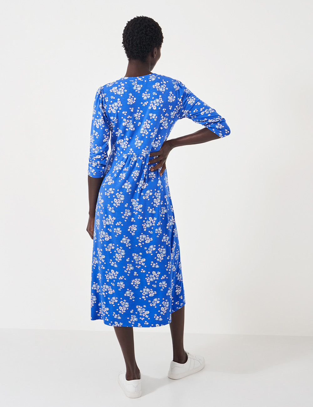 Crew Clothing Emi Jersey Dress - Floral Print