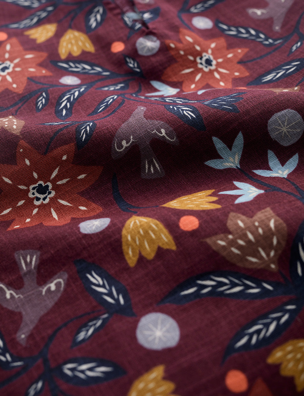 Seasalt Winnard Top - Breon Floral Merlot