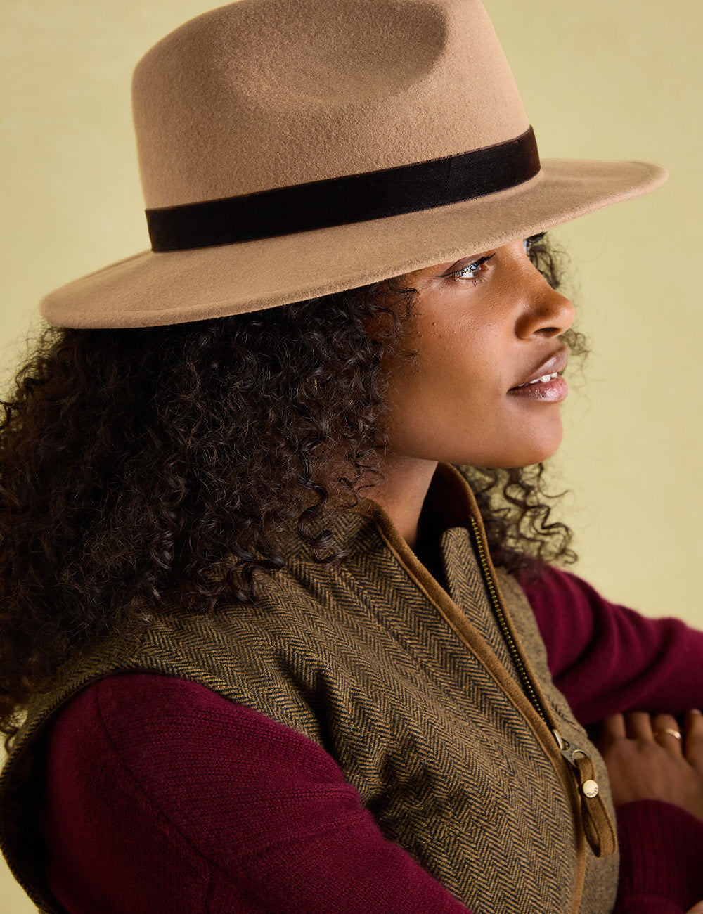 Joules Maude Fedora Hat - Neutral