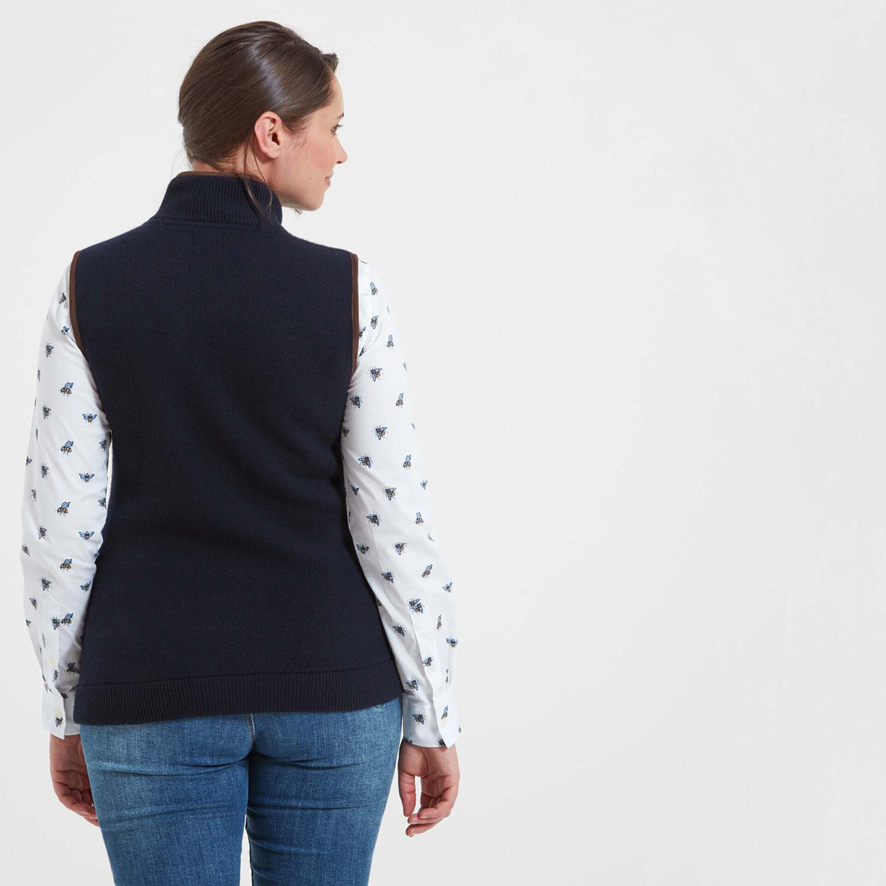 Schoffel Ladies Orkney Merino Gilet - Navy