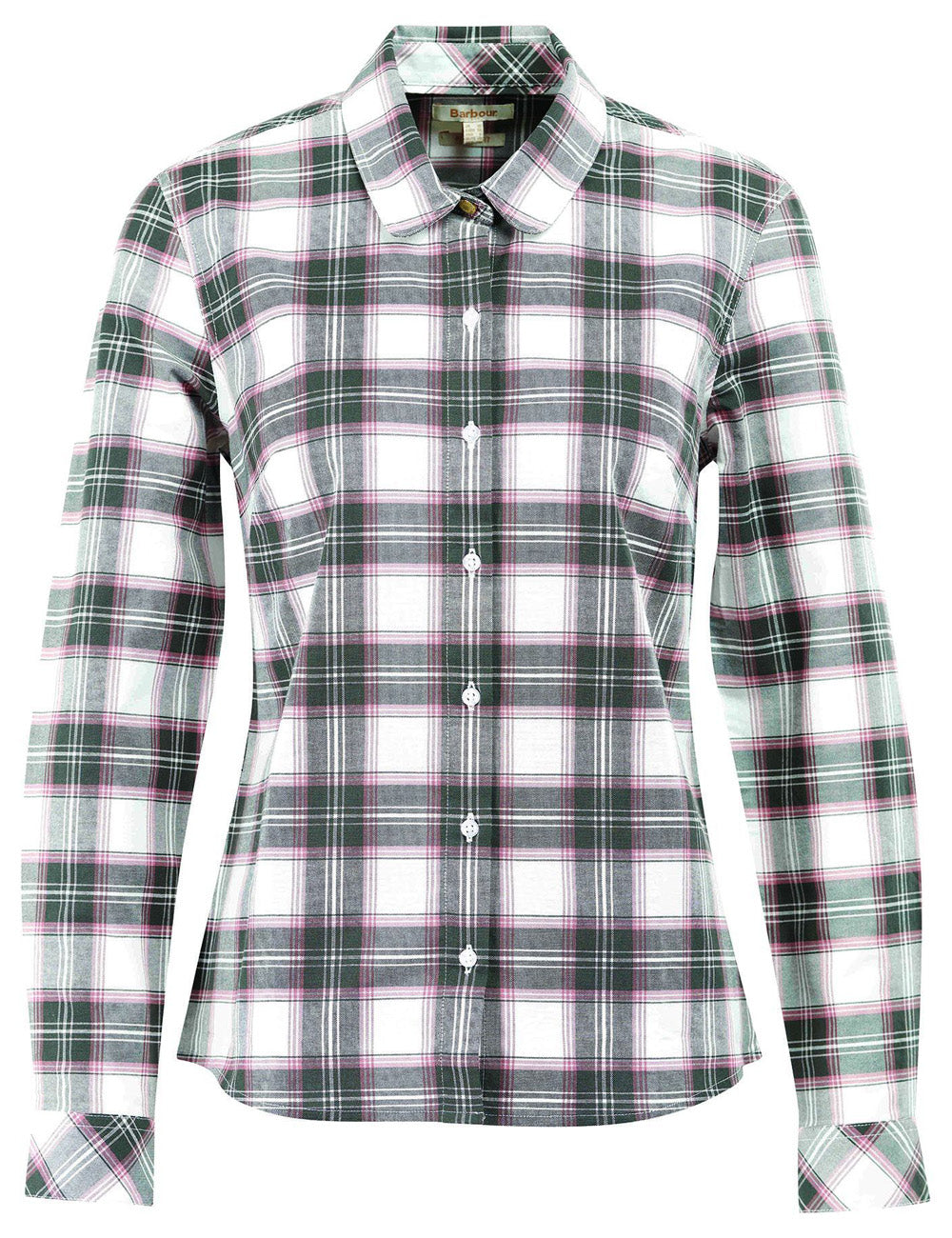 Barbour's Daphne Shirt on a white background