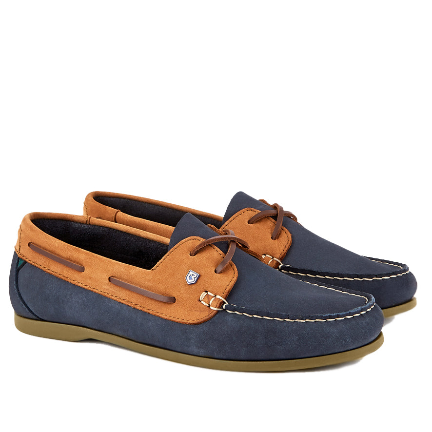 Dubarry Aruba Leather Deck Shoe - Denim/Tan