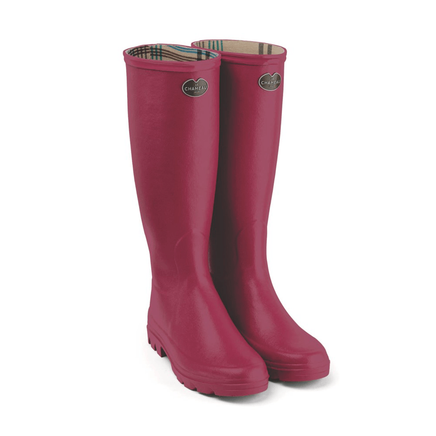 Le Chameau Womens Iris Wellington Boot - Rose Pink