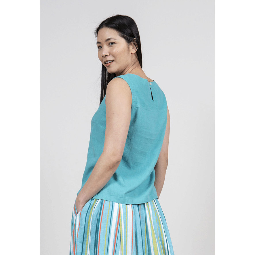 Lily & Me Shell Vest - Turquoise