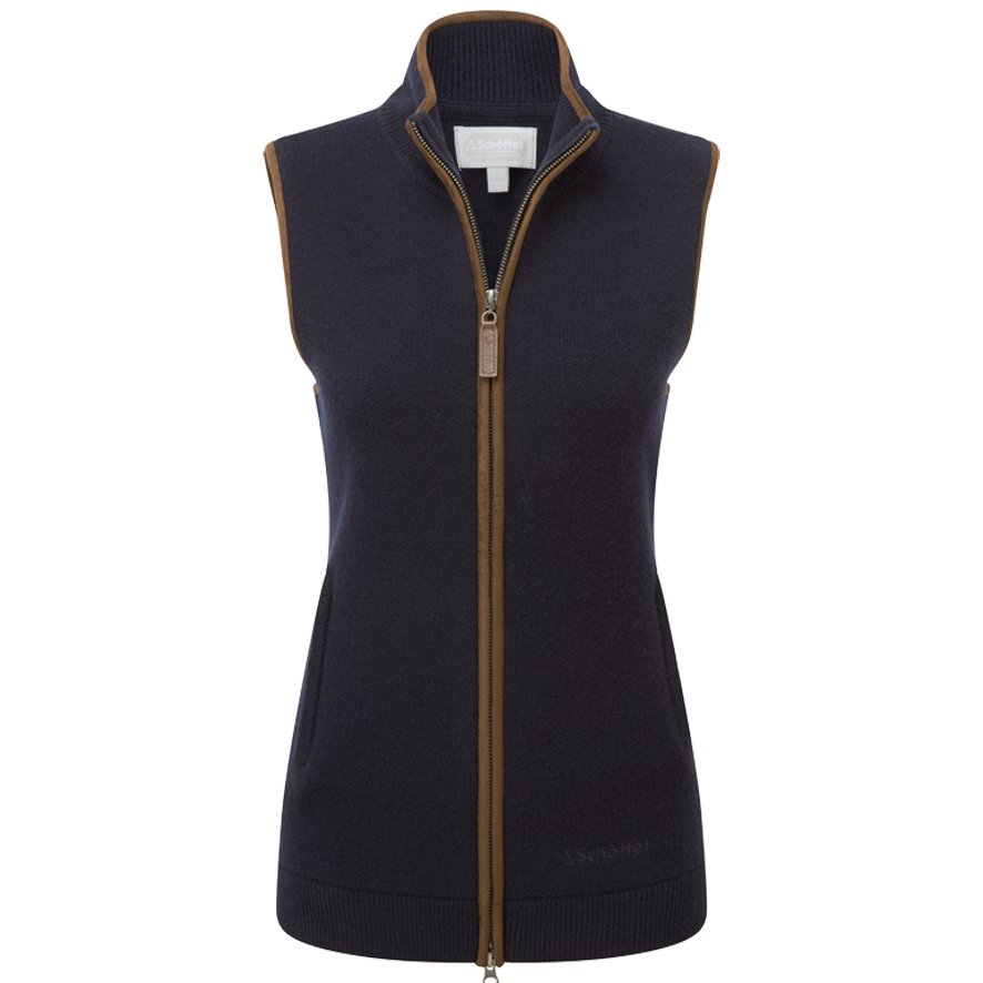 Schoffel Ladies Orkney Merino Gilet - Navy