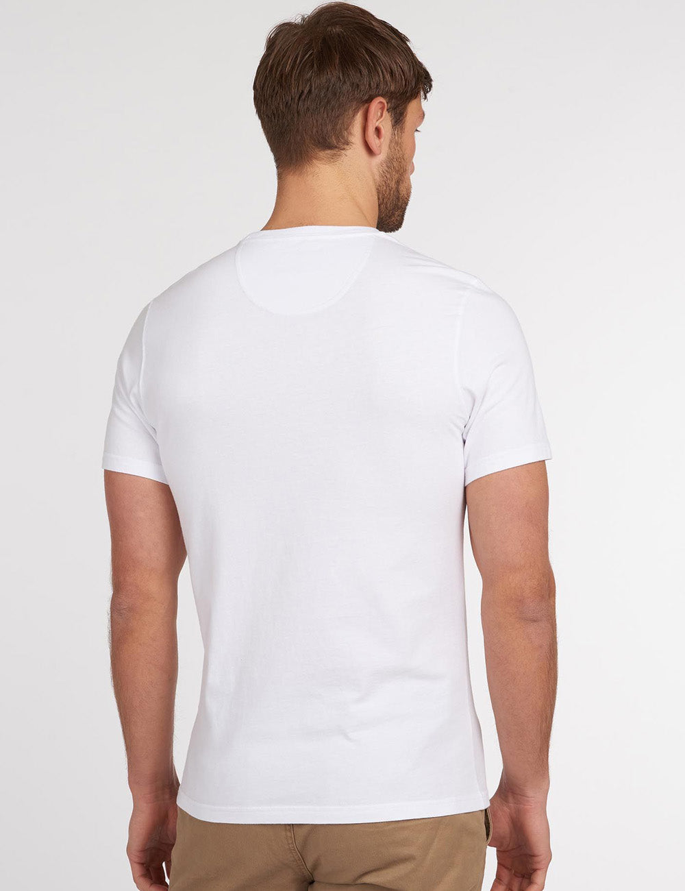 Man faced away wearing the Preppy T-Shirt