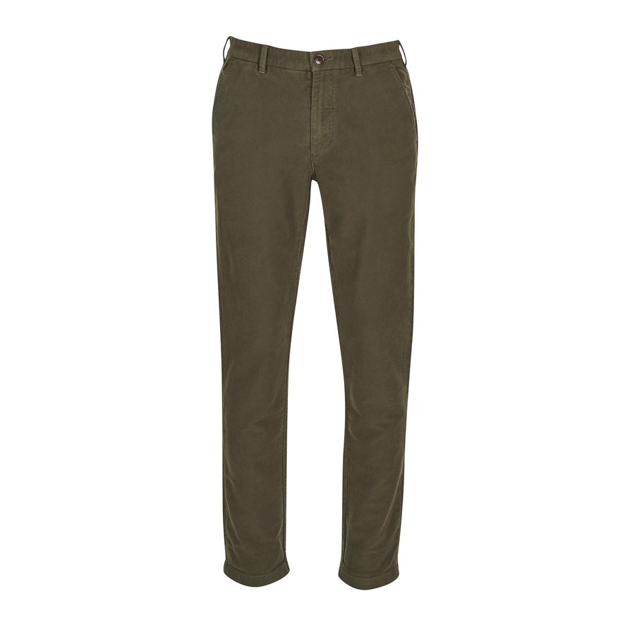 Barbour Neuston Moleskin Trouser - Dark Olive