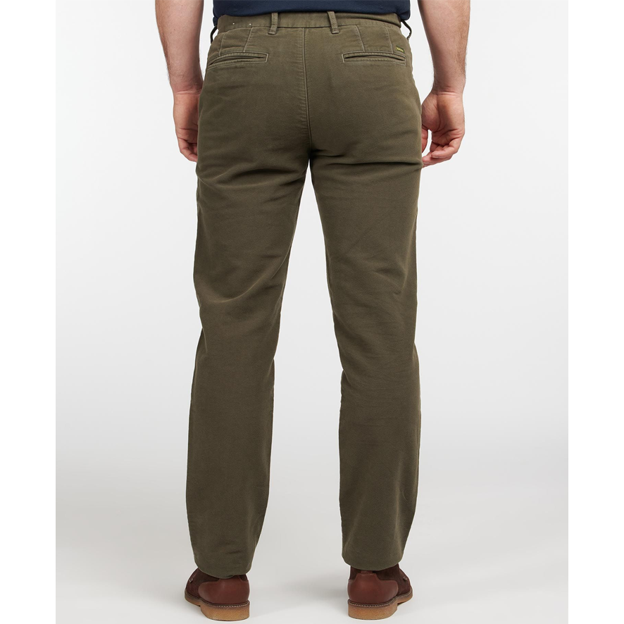 Barbour Neuston Moleskin Trouser - Dark Olive