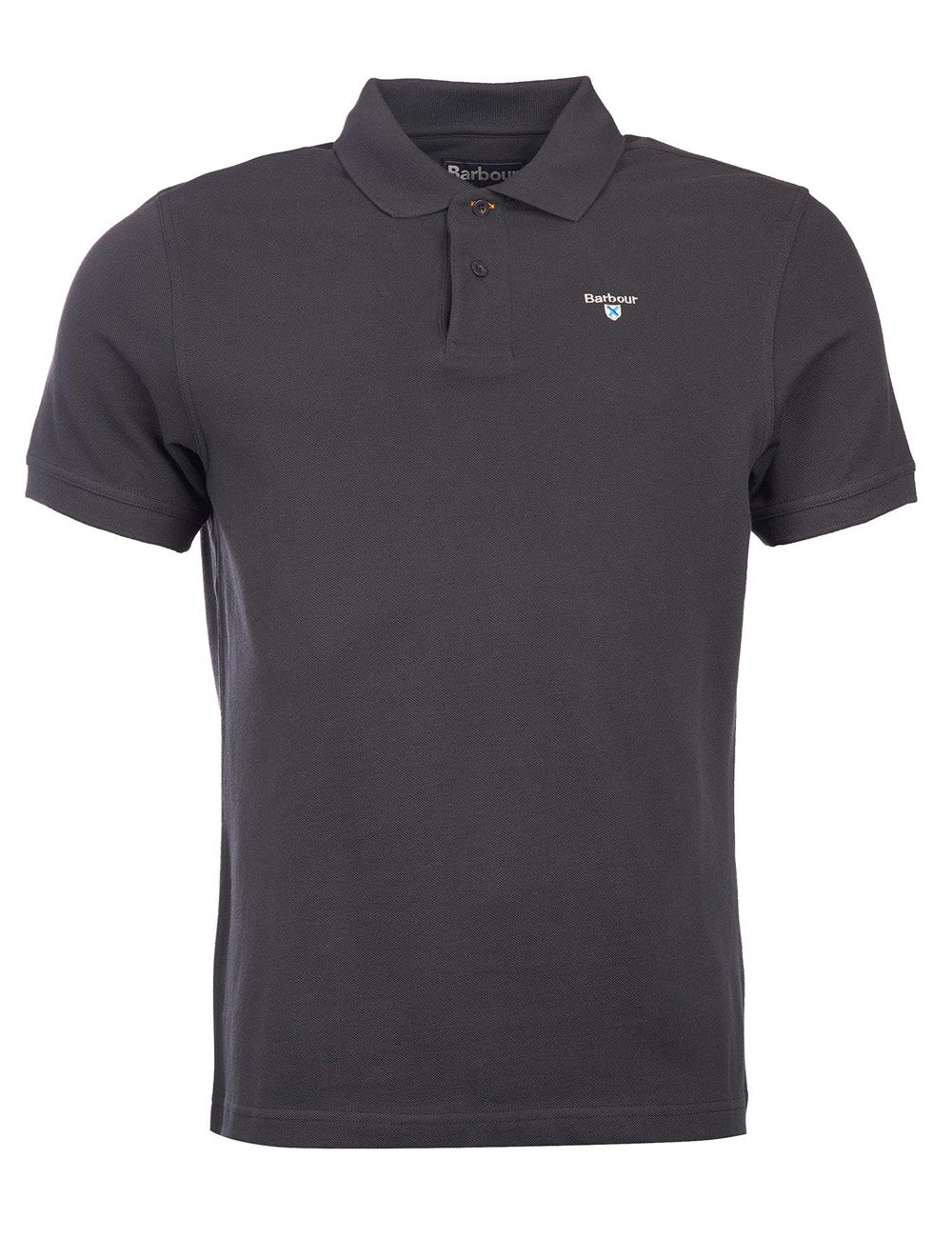 Barbour's Sports Polo in Navy on a white background