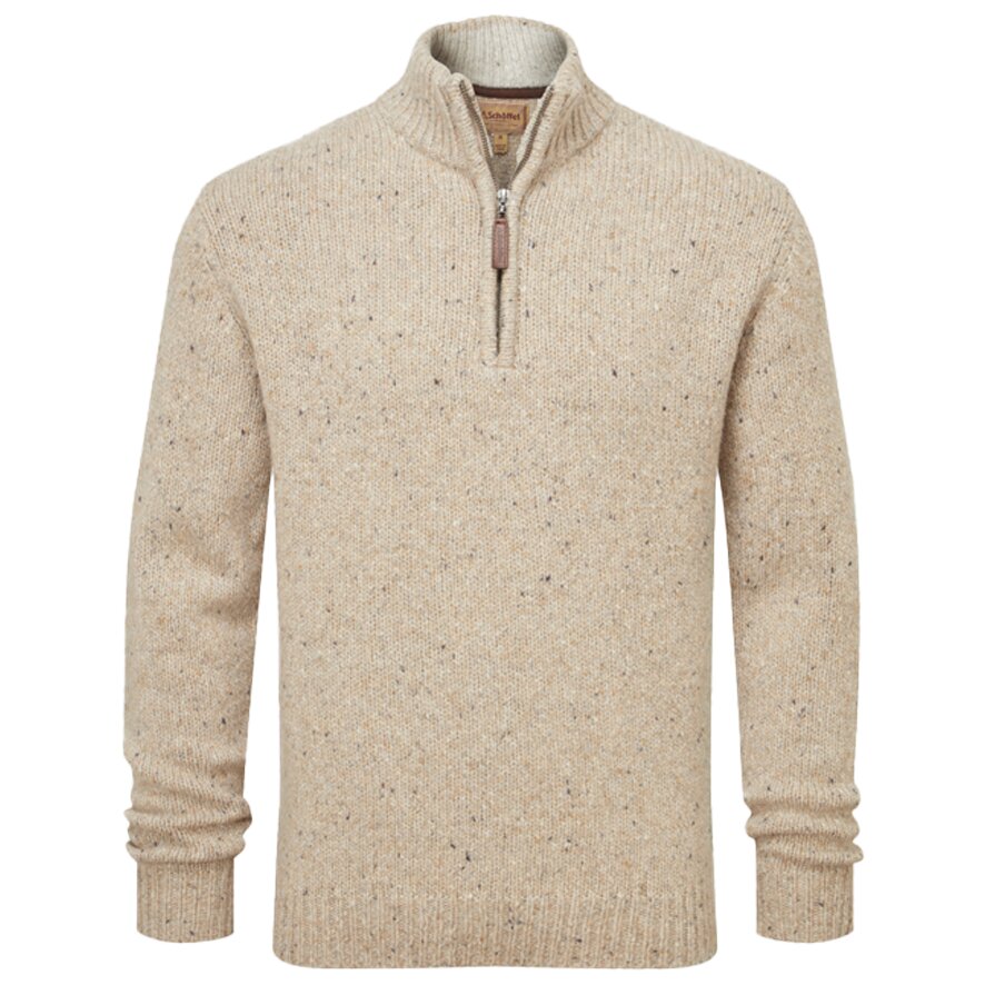 Schoffel Aviemore Alpaca Mix 1/4 Zip Jumper-Oat