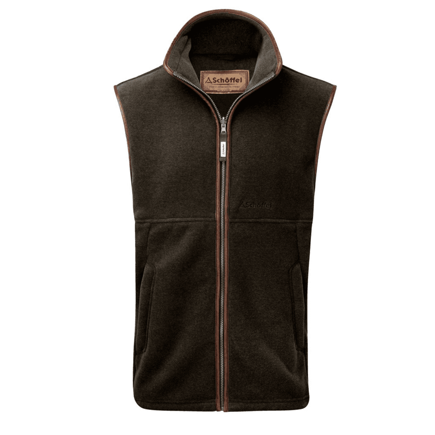 Schoffel Oakham Fleece Gilet - Dark Olive