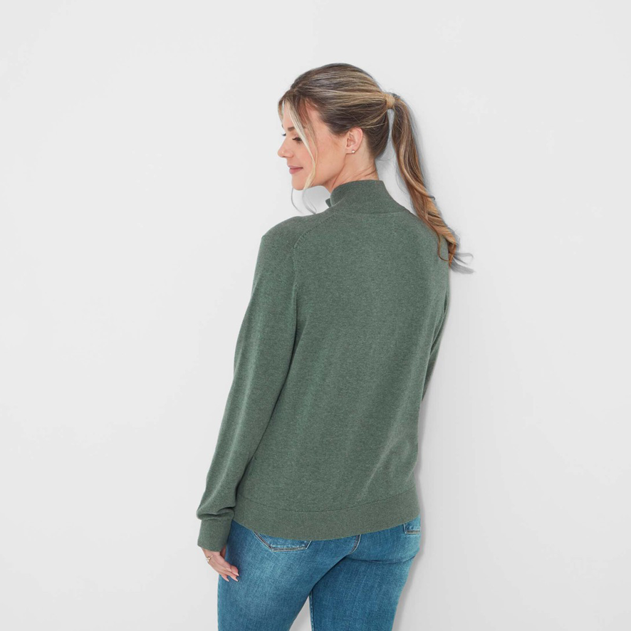 Schoffel Polperro Pima 1/4 Zip - Country Green