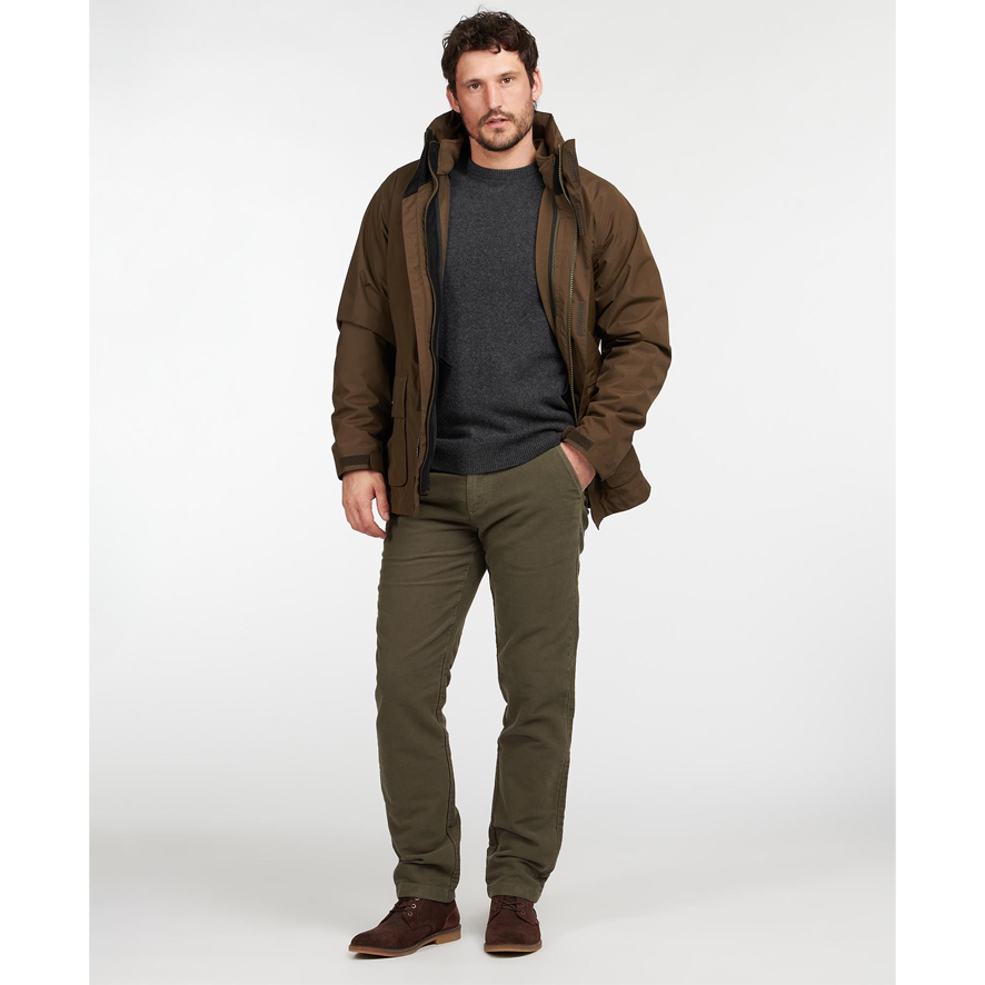 Barbour Neuston Moleskin Trouser - Dark Olive