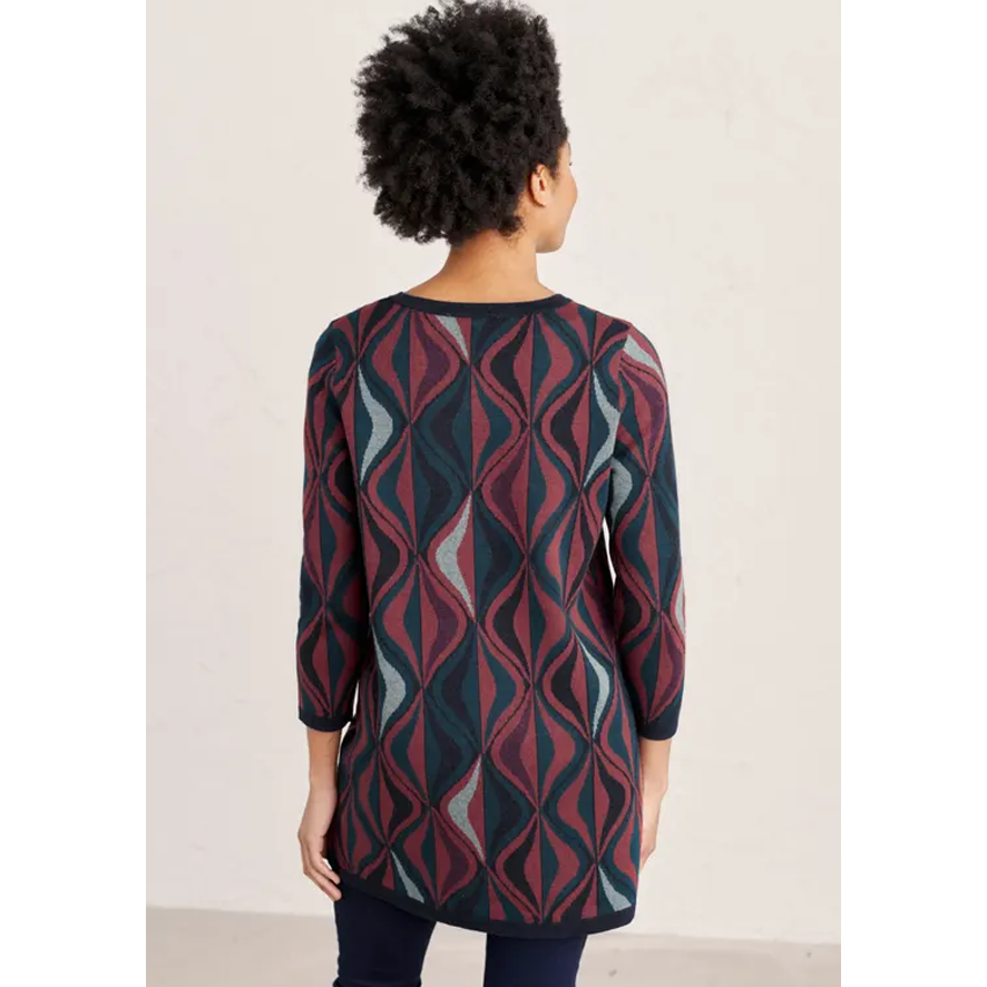 Seasalt Chalk Board Tunic-Festive Ribbons Lake