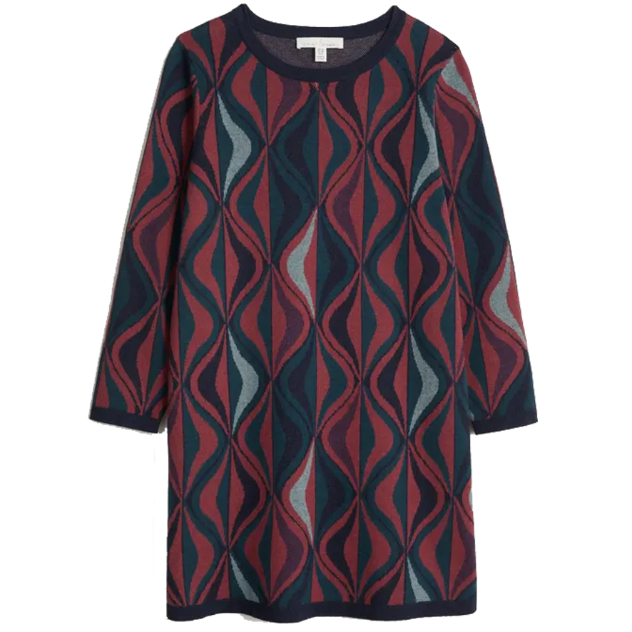 Seasalt Chalk Board Tunic-Festive Ribbons Lake